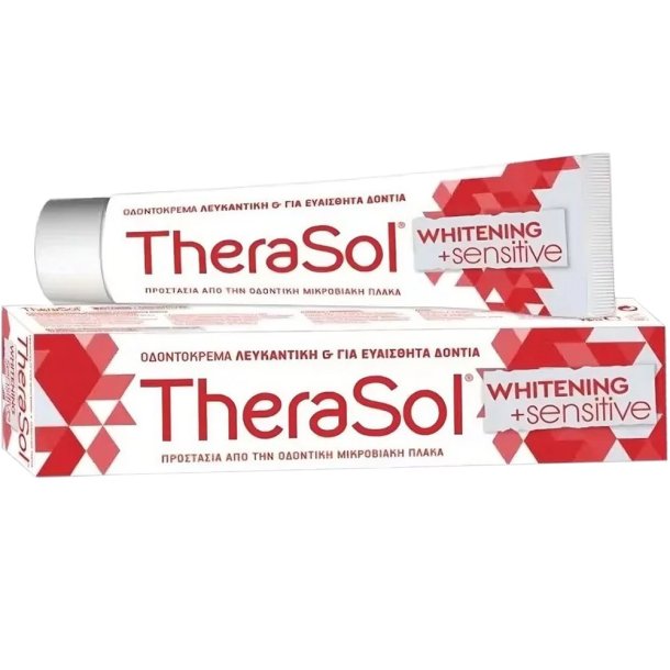 TheraSol Whitening &amp; Sensitive tandpasta voor gevoelige tanden met whitening-effect (75 ml)