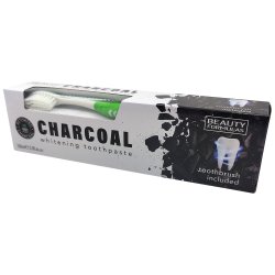 Whitening Tandpasta + Tandbrste Beauty Formulas CHARCOAL