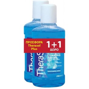 TheraSol Plus Blue Mint munnskyll med C31G (2 x 250 ml)
