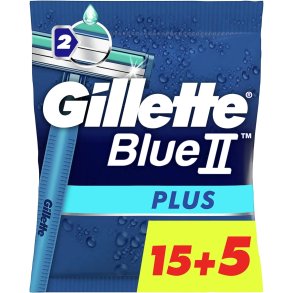 Gillette Blue II Plus Engangsskrabere (20 stk.)