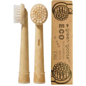Brossettes de rechange XL � base de plantes pour brosses � dents �lectriques Oral-B Green-Goose (2 pcs)