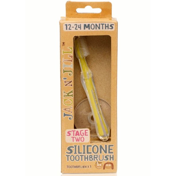 Kopi af Jack N� Jill Stage One Silikon-Fingerzahnb�rste (6�12 Monate) � 2 Stk. + Etui