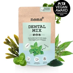 Noms+ Dental Mix – Zahnpflegepulver f�r Hunde gegen Plaque, Zahnstein und Mundgeruch (150g)