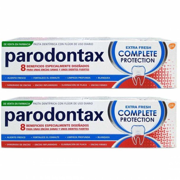 Parodontax Tannkrem 2 x 75 ml. Complete Protection Extra Fresh