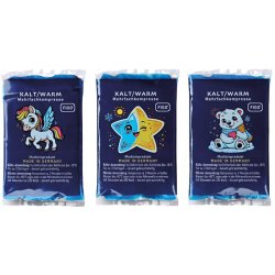 Poche de glace pour enfants FIGO compresse gel r�utilisable chaud/froid (8.5 x 14.5 cm)
