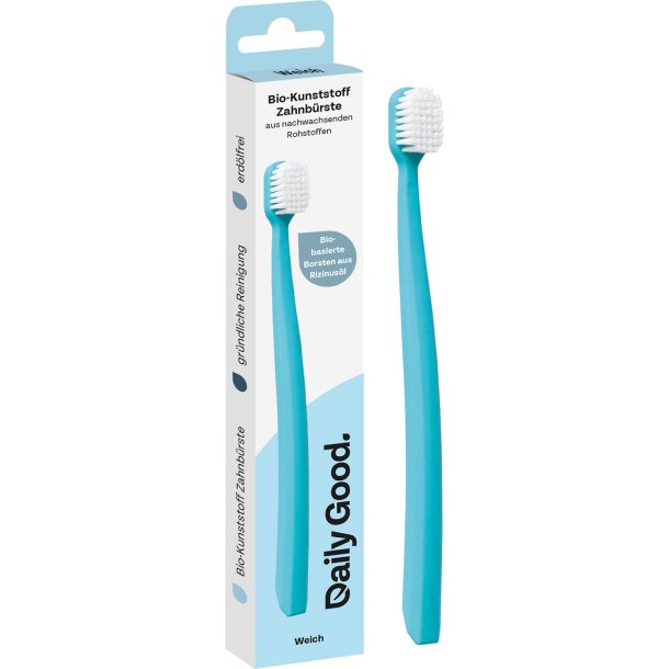 Daily Good Bio-Plast Tandb�rste Soft med Ricinusolie-B�rsteh�r 