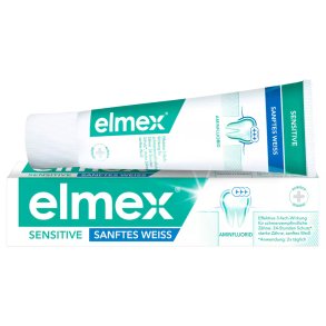 Elmex Sensitive White Sanftes Weiss Tandpasta mod isninger