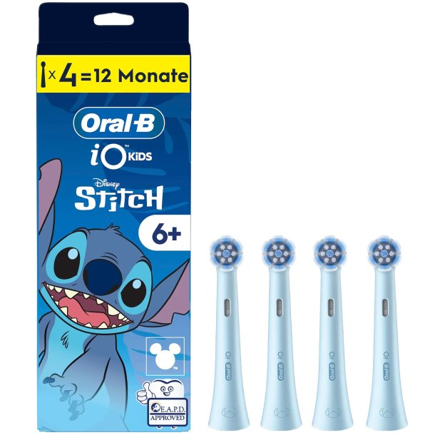 ORAL-B iO Kids borsthuvuden – Disney Stitch (4 st.) – 6+ �r