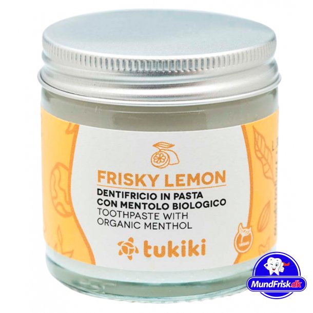 Naturlig Tandpasta Tukiki Frisky Lemon kologisk Mentol