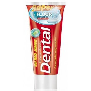 Dental Hot Red Jumbo Super Fluor Protection Dentifrice (250 ml.)