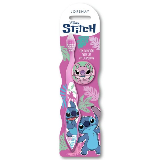 Disney Stitch Barnetannb�rste med beskyttelseshette
