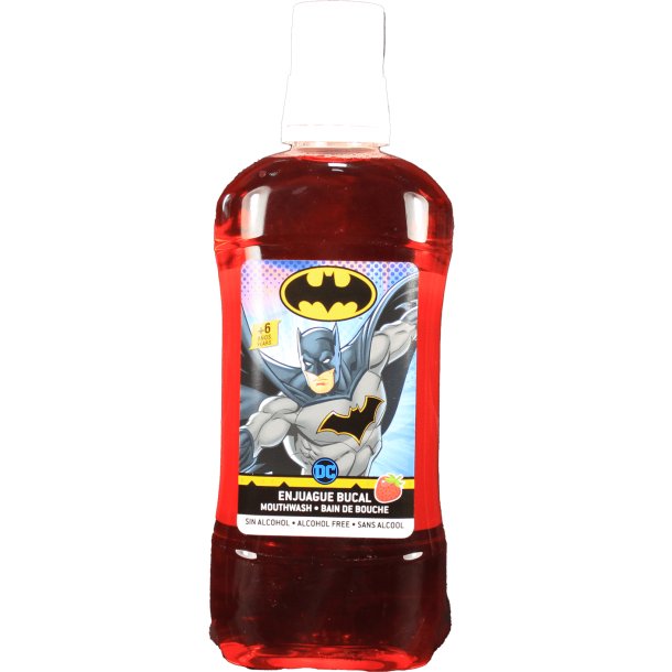 Batman Mundsp�lung f�r Kinder mit Erdbeergeschmack (500 ml.)