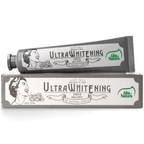 Alta Natura Ultra Whitening Zahnpasta mit Aktivkohle & Hydroxyapatit (75 ml.)