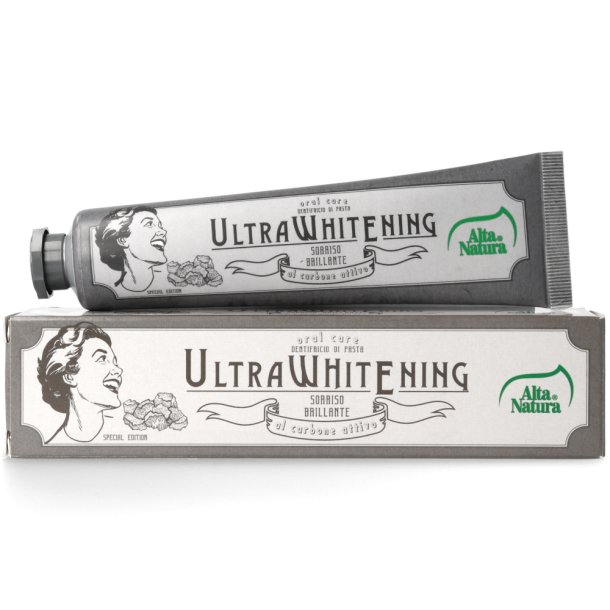 Alta Natura Ultra Whitening Zahnpasta mit Aktivkohle &amp; Hydroxyapatit (75 ml.)