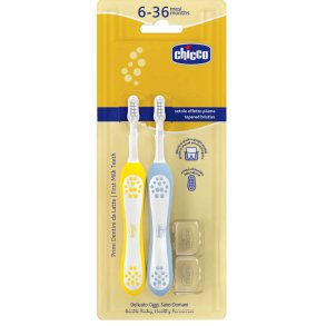 Chicco First Milk Teeth Lastenhammasharjat 6–36 kk (2 kpl)