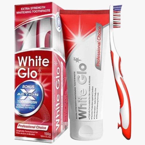 White Glo Professional Choice Whitening Tannkrem + Tannb�rste (150 g.)