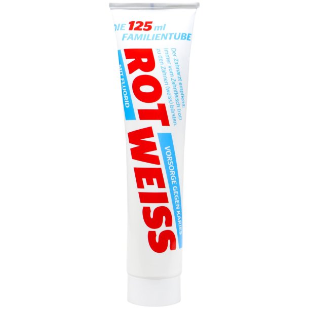 Rot-Weiss Tannkrem med Fluorid (125 ml.)