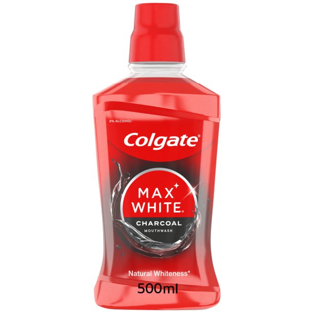 Colgate Max White Charcoal Mundskyl � Alkoholfri (500 ml.)