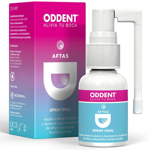ODDENT Aftas Oral mondspray met hyaluronzuur (20 ml.)
