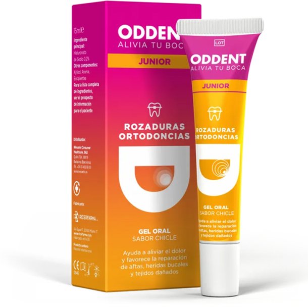 ODDENT Junior Oral Gel med Hyaluronsyre � Bubblegum (15 ml.)