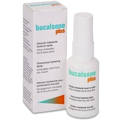 Suusuihke suun kuivuuteen Bucalsone Plus kosteuttava hyaluronihapolla (50 ml.)
