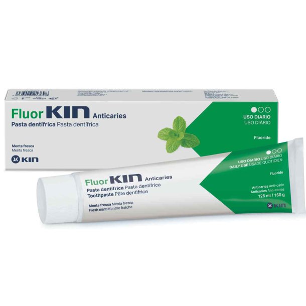 FluorKIN Anticaries Fresh Mint Tannkrem (125 ml.)