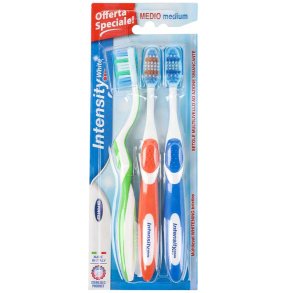 Whitening Zahnb�rsten 3 St. PIAVE Intensity White Medium - Kleiner B�rstenkopf
