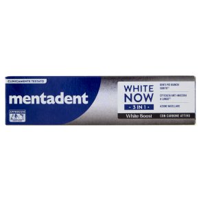Mentadent White Now 3in1 White Boost Tandpasta met actieve kool (75 ml.)