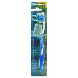 Nobil Care Denti + Tongue Medium Tandb�rste incl. b�rstehoved-cover