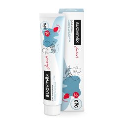 Suavinex Junior Xylitol B�metandpasta gel Strawberry 6+ �r (75 ml.)
