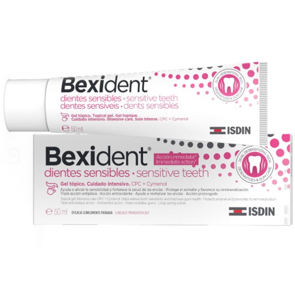 Bexident Sensitive Teeth Dental Gel vihloville hampaille (50 ml)