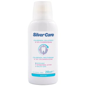 Klorhexedin Mundskyl 0,12 % SILVERCARE 250 ml.