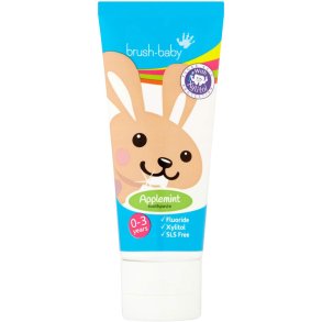 Brush-Baby Applemint Tandpasta til B�rn 0�3 �r med Xylitol (50 ml)