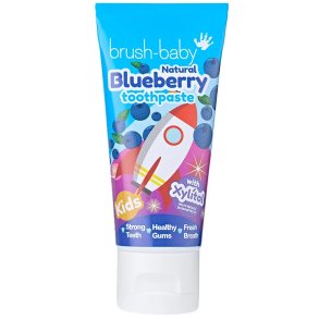 Brush-Baby Natural Blueberry Zahnpasta f�r Kinder ab 3 Jahren mit Xylitol (50 ml)