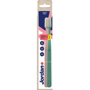 Jordan Clean Smile Care Soft Tandb�rster � 2-pak
