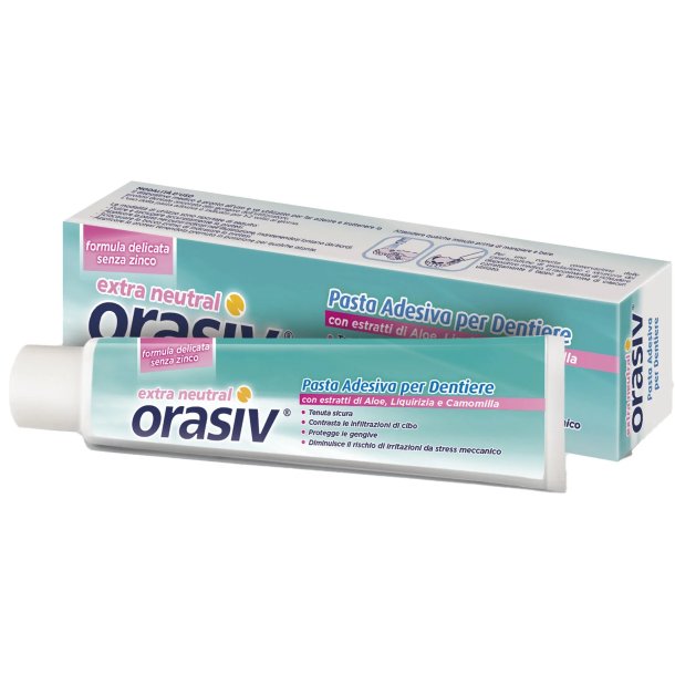Orasiv Extra Neutral Denture Adhesive – neutrale Haftcreme mit Aloe Vera (40 g)