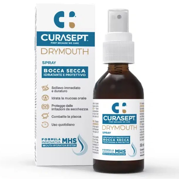 Curasept DryMouth Mundspray gegen Mundtrockenheit (50 ml)