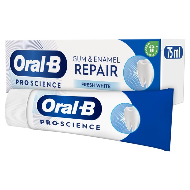 Oral-B Pro-Science Gum &amp; Enamel Repair Fresh White Zahnpasta (75 ml)