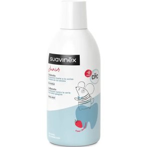 Xylitol Munsk�lj f�r barn SUAVINEX Junior Strawberry 6+ �r (500 ml)