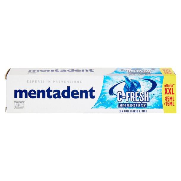 Tannkrem med aktiv munnskyll MENTADENT C-Fresh (100 ml.)