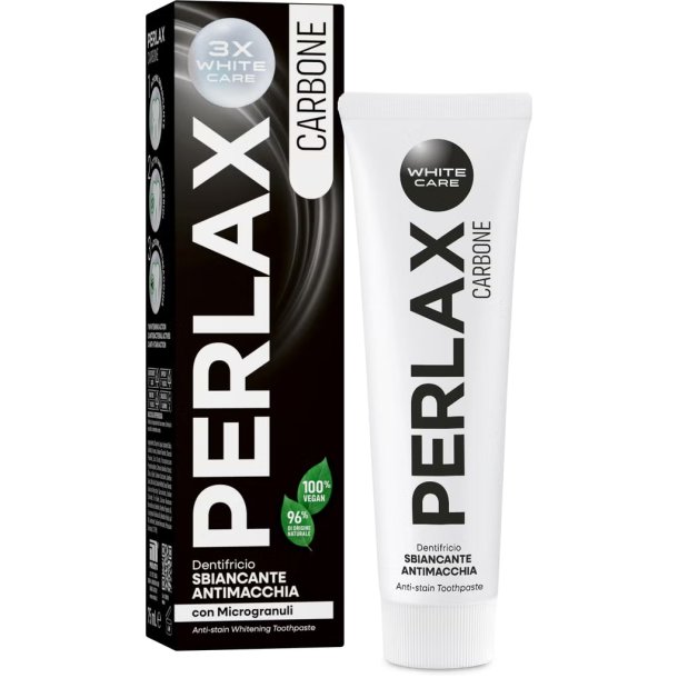 Perlax Charcoal Whitening Tannkrem med Aktivt Kull (75 ml.)