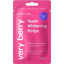 POP Very Berry Teeth Whitening Strips med PAP, Hyaluronsyre &amp; Hydroxyapatit � 7 Behandlinger