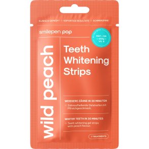 POP Wild Peach Teeth Whitening Strips med PAP & Hydroxyapatit  7 behandlinger