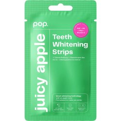 POP Juicy Apple Teeth Whitening Strips med PAP &amp; Hydroxyapatit  7 behandlinger