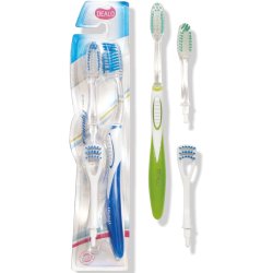 Dealo Family Pack Tandb�rste med Ekstra B�rstehoved &amp; Tungerenser