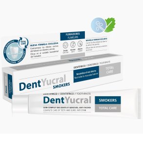 Tannbleking Tannkrem DentYucral Smokers  Anti-Stain & Total Care (75 ml)