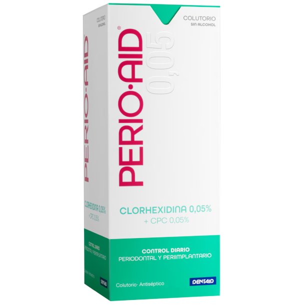 Dentaid Perio�Aid Maintenance Mundsp�lung 0,05 % Chlorhexidin + 0,05 % CPC (1 Liter)