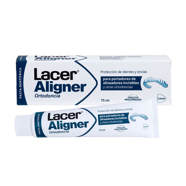 Ortodontisk tannkrem Aligner &amp; tannregulering LACER Aligner Ortodoncia (75 ml.)