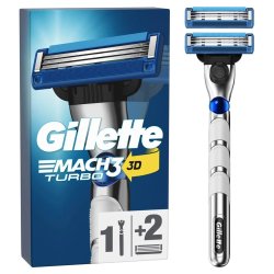 Gillette Mach3 Turbo 3D Barberh�vel + Ekstra barberblad