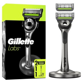 Gillette Labs Barberh�vel med Exfoliating Bar, 2 barberhoder & magnetisk holder